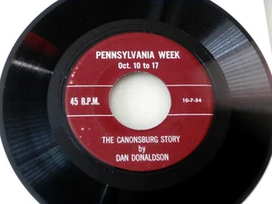 HISTORIA DE CANONSBURG ~ LA HISTORIA DE CANONSBURG PA~MEGA RARO~ DAN DONALDSON - Imagen 1 de 2