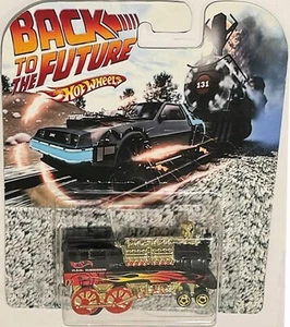 JULES VERNE TRAIN Time Machine Custom Hot Wheels Retro "Back to the Future" * - Picture 1 of 3