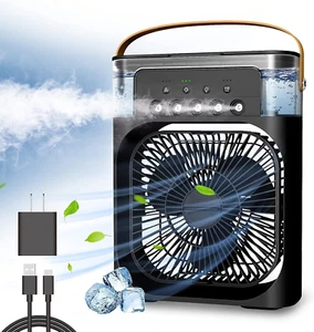 Mini Frost Fan, Portable Air Conditioner AC Cooler Humidifier, Personal Air Cool - Picture 1 of 12