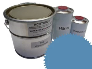 7 Liter Set 2K Autolack RAL 5024 Pastellblau Glanz kein Klarlack Lackpoint ! - Bild 1 von 1