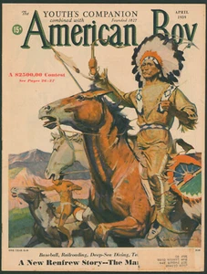 American Boy Magazine April 1939 Native American Indian Cover ~ Undersea Movies - Picture 1 of 3