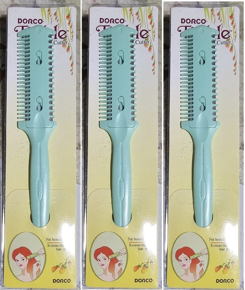 Dorco Tinkle Hair Cutter Razor Comb Green