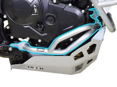 Paramotore Crash Bars HEED HONDA XL 750 TRANSALP (2025 - ) - inferiore argento - Immagine 1 di 4