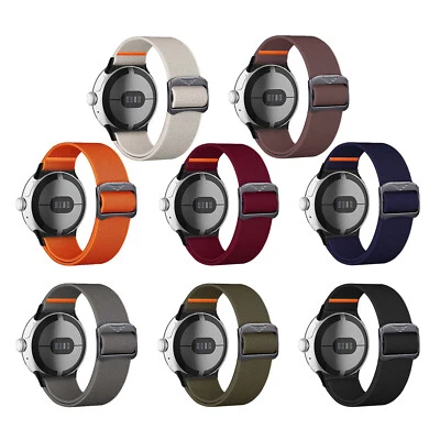 Correa deportiva elástica de metal de nailon para reloj Google Pixel 1/2/3 41 mm 45 mm Foto 1 de 4