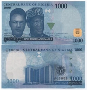 Nigeria - 1000 Naira 2024 aUNC / UNC Pick W49 2024(2) Lemberg-Zp - Picture 1 of 1