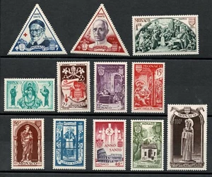 Monaco Complete Set Holy Year 1951 Set MNH - Picture 1 of 2