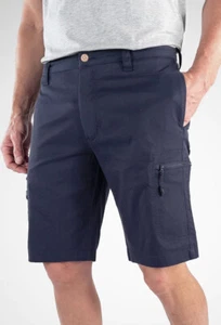 Pantaloncini vintage Airotec Luxe Performance Stretch Fit $98 nuovi con etichette taglia 32 Navy M - Foto 1 di 12