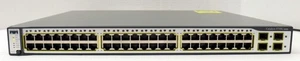 Cisco WS-C3750G-48TS-S 48-Port Managed Gigabit Network Switch Tested and Reset - Picture 1 of 6