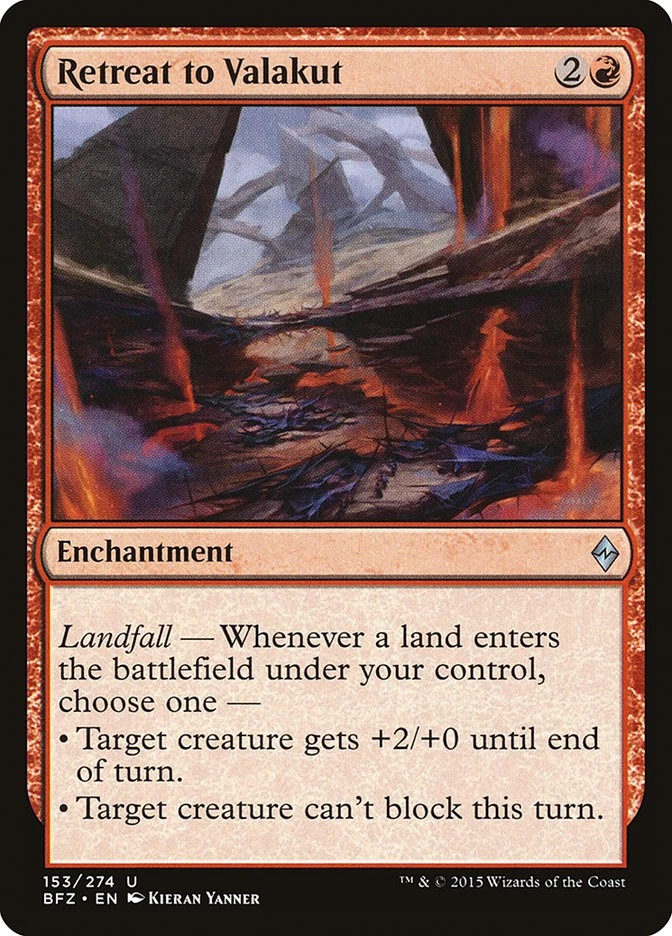 Retreat to Valakut [Battle for Zendikar] (BFZ 153) Near Mint - Image 1 of 1