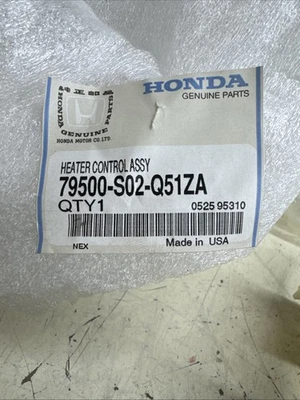 Control de calefacción Honda 79500-S02-Q51ZA ASM con aire acondicionado negro 1996-1998 Honda Civic nuevo de stock Foto 1 de 4