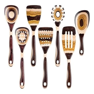 Set di Utensili in Legno di Pakka 7 Pezzi, Eco-Friendly, Cucchiaio in Legno per Cucinare,9888 - Foto 1 di 7