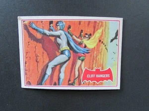 1966 Topps Batman Red Bat Card #36a Cliff Hangers - Picture 1 of 3