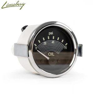 Classic Beetle T1 / T2 -67 Smiths OE Style Black Oil Pressure Gauge 52mm VW - Picture 1 of 2