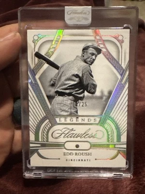 Diamante de plata Panini Flawless Edd Roush Legends 2024/25 Foto 1 de 2