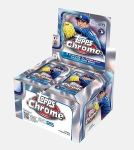 1 Pack - 2025 Topps Chrome Baseball Hobby Jumbo Pack - Picture 1 of 1