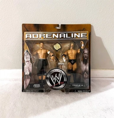 WWE ADRENALINE SERIES 20 JOHN CENA & TRIPLE H 2 PACK JAKKS NEW/SEALED/RARE - Image 1 of 4