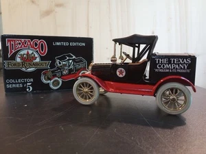 Ertl Texaco 1918 Ford Runabout Metal BANK With Key Series #5 Original Box - Picture 1 of 13