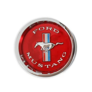 Scott Drake C5ZZ-1130-W 1965-1966 Styled Steel Hub Cap Red - Picture 1 of 6