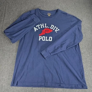 Polo Ralph Lauren Sweatshirt Herren XL Blau 1967 Athl Dept Crewneck - Bild 1 von 8
