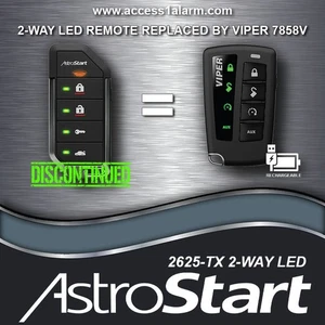 Auslaufmodell AstroStart 2625-TX 2-Wege LED Fernbedienung Ersatz Viper 7858V - Bild 1 von 3