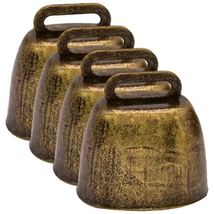 4 Pezzi Ling Bell Show Forniture per Bovini Mucca Rumore con Manico - Foto 1 di 12