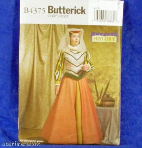 Disfraz de Butterick 4375 Chaqueta Renacentista, Falda, 6-12 - Imagen 1 de 1