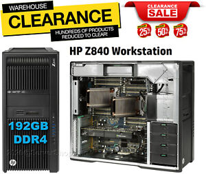 36-CORE HP Z840 Workstation 2x E5-2697v4 Turbo 3.60GHz 192GB DDR4 2TB NVME M.2