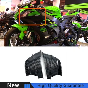 Para Kawasaki ZX10R 2016-2020 Fibra de Carbono Seco Motocicleta Alerón Delantero Reemplazar Borde - Imagen 1 de 5