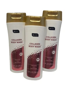PACK de 3 b.pure Jabón Corporal Limpiador y Revitalizante con 3 Vitaminas y Colágeno 10oz - Imagen 1 de 2