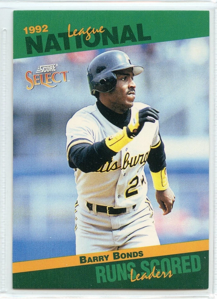1993 Score Select League Leaders - #40 - Barry Bonds - Pittsburgh Pirates - Image 1 of 1
