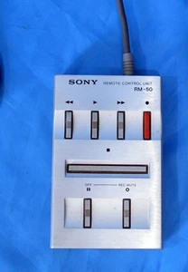 Sony RM-50 Original Cable Remote Control TC-K88-b TC-K80ii TC-K81/K75 New no Box - Picture 1 of 7