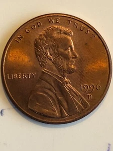 1996 United States AM one penny coin D Double Die Obverse - Picture 1 of 2