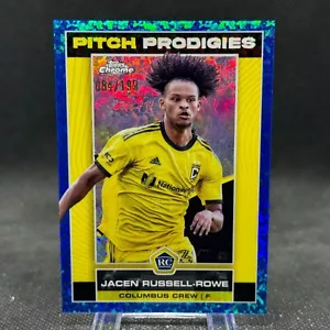 Jacen Russell-Rowe 2023 Chrome MLS Pitch Prodigies Blue Mini-Diamond /199 Rookie - Picture 1 of 2