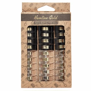 Clips de edredones dorados Hemline: 30 clips para acolchado de patchwork de costura 230.S.30.HG - Imagen 1 de 2