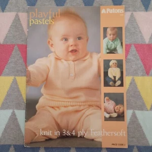 PATONS PLAYFUL PASTELS KNITTING BOOK No 1153 - BABY SETS IN 3 & 4 PLY - Picture 1 of 6