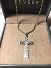 Vintage Sterling Silver Rowi Cross And Chain. 16 Inches. 7.4 Grams