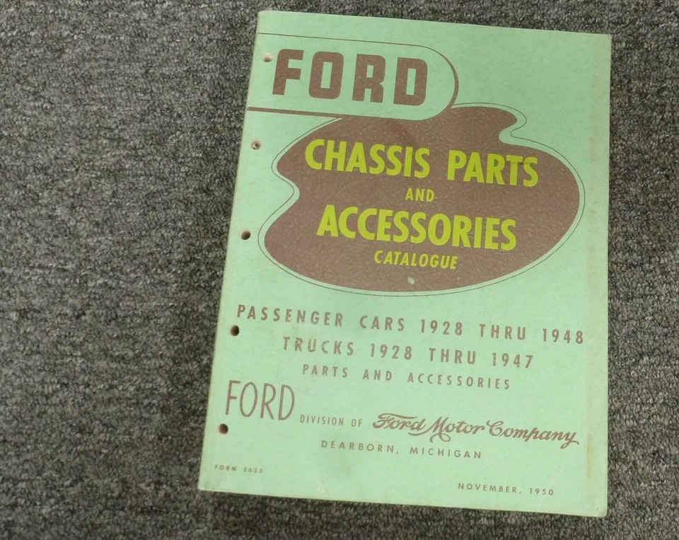 Ford Modelo 21 A 1942 Chasis Deluxe Piezas y Accesorios Catálogo Manual Foto 1 de 1