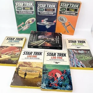 Vintage Lot 7 Books Star Trek Logs by Alan Dean Foster #1-5, 7, 9 Krull - Picture 1 of 24