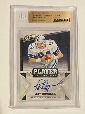 2016 Panini NFL Player of the Day Auto /40 Jay Novacek Autograph - Image 1 of 2