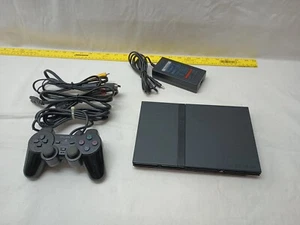 Sony PS2 Slim Black Console  SCPH-770012 Includes 1 Controller A/V & Power Cord - Picture 1 of 14