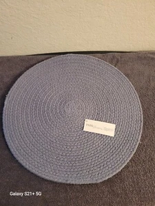 Park Designs Split P Essex Placemat, Marine Blue - Set of 4 (1113-001MR) - Picture 1 of 5