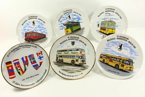 6x Wandteller BVG S-Bahn U-Bahn historische Straba Doppeldecker Wandertage - Bild 1 von 3