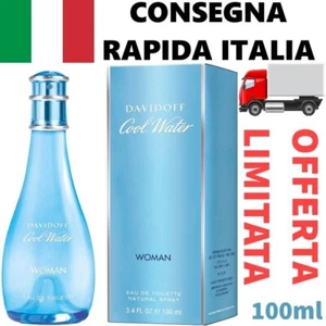 ✅DAVIDOFF Cool Water Woman Eau de Toilette EDT 100 ml Profumo Donna Spray - Foto 1 di 4