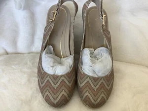 Vionic Aruba Coralina Dusty Pink Chevron Espadrilles Damen US 7,5 M EU 38,5 - Bild 1 von 11