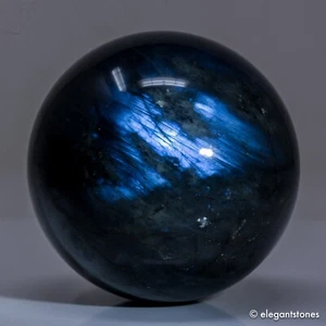 447g68mm Large Blue Labradorite Sphere Crystal Ball Natural Quartz Healing Stone - Picture 1 of 10