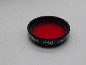 SIGMA - 22.5mm GLASS FILTER R60 RED    stunning condition.  REFBOX8 - Picture 1 of 2