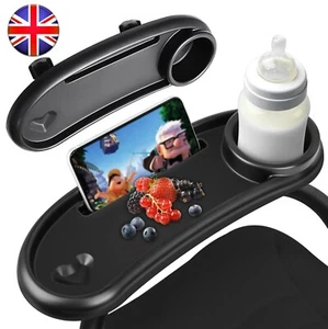 3 In 1 Universal Stroller Tray Portable Stroller Snack Catcher and Drink Holder - Picture 1 of 11