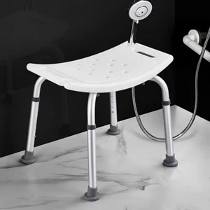Adjustable Shower Chair 350Lb Bath Seat Non-Slip Adjustable Shower Stool Bench - Picture 1 of 15