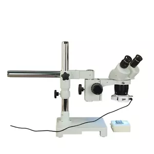 Binoculares 10X-30X estéreo de una sola barra microscopio con anillo de luz LED 144 - Imagen 1 de 8