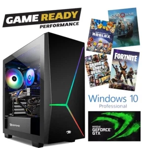 Gaming PC HDMI SSD i7 WiFi Desktop Computer For Fortnite Roblox Minecraft Sims - Picture 1 of 7